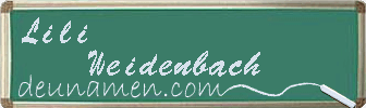 Lili Weidenbach Visitenkarte